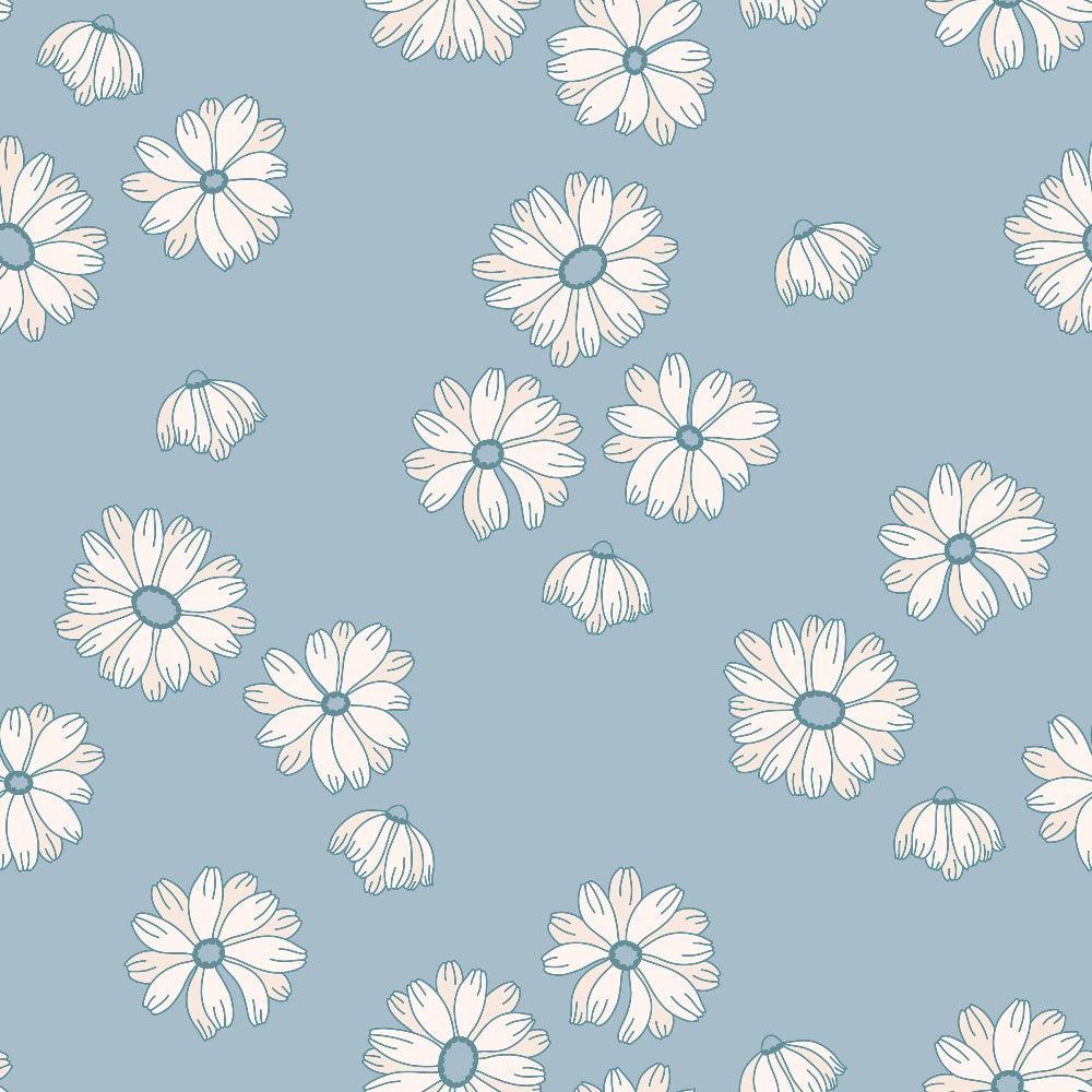 Groovy Blue Boho Pattern 11 Quilting Cotton Fabric