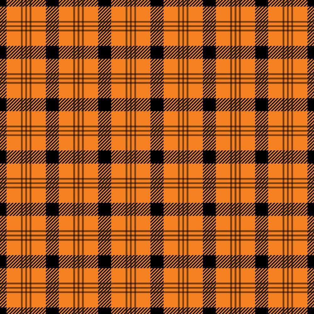 Halloween Plaid Pattern 12 Quilting Cotton Fabric