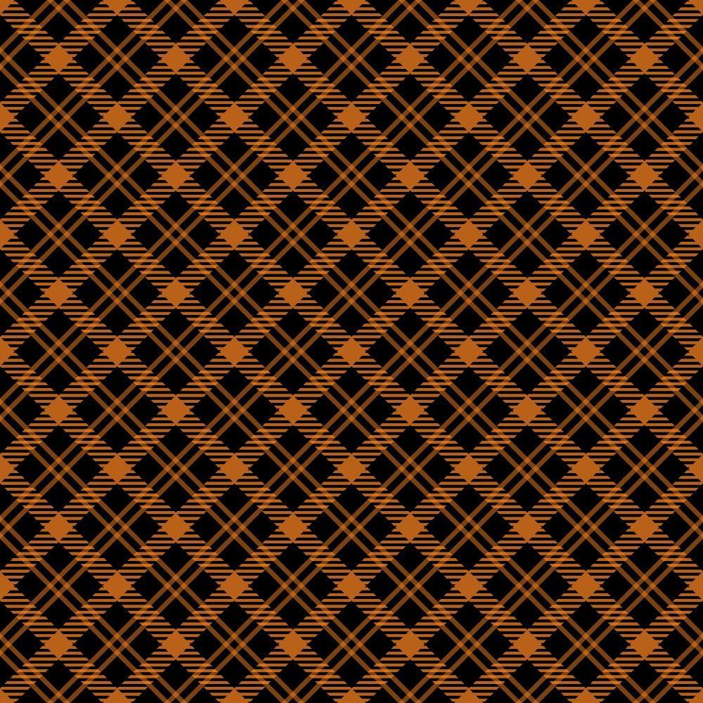 Halloween Plaid Pattern 10 Quilting Cotton Fabric