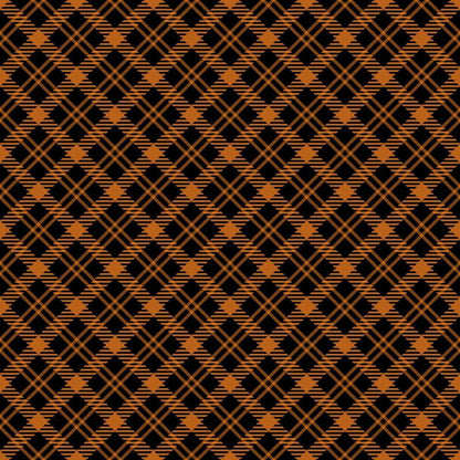 Halloween Plaid Pattern 10 Quilting Cotton Fabric