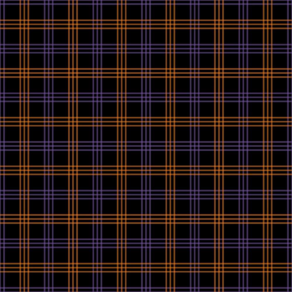 Halloween Plaid Pattern 13 Quilting Cotton Fabric
