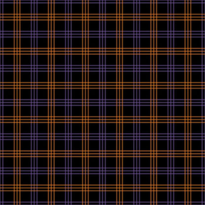 Halloween Plaid Pattern 13 Quilting Cotton Fabric
