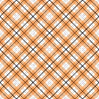 Halloween Plaid Pattern 17 Quilting Cotton Fabric