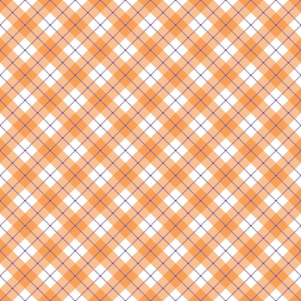 Halloween Plaid Pattern 20 Quilting Cotton Fabric