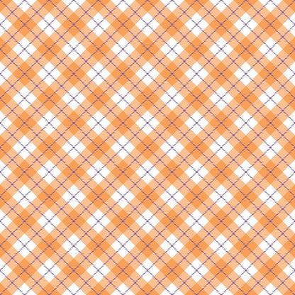 Halloween Plaid Pattern 20 Quilting Cotton Fabric