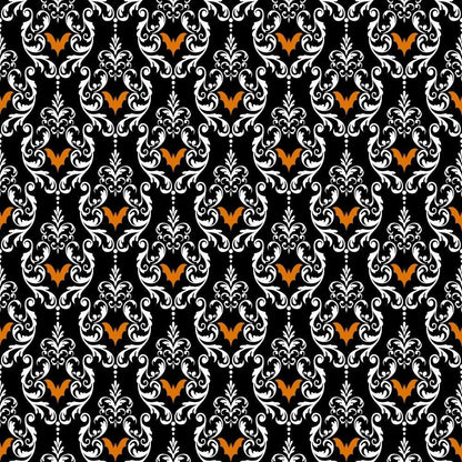 Elegant Halloween Pattern 19 Quilting Cotton Fabric