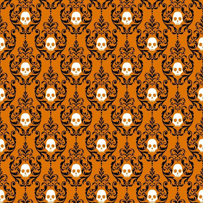 Elegant Halloween Pattern 18 Quilting Cotton Fabric
