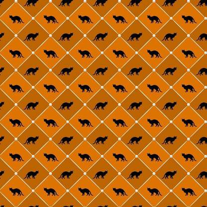 Elegant Halloween Pattern 13 Quilting Cotton Fabric