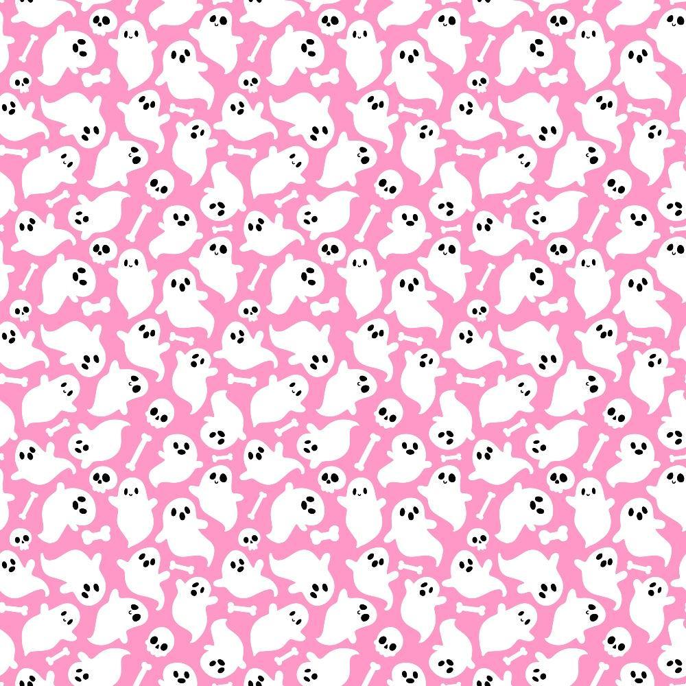 Small Pink Halloween Pattern 20 Quilting Cotton Fabric