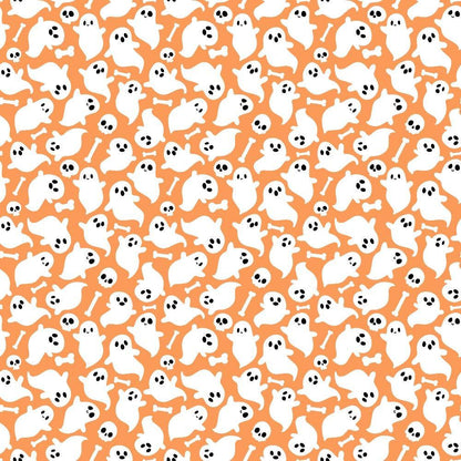 Small Pink Halloween Pattern 9 Quilting Cotton Fabric