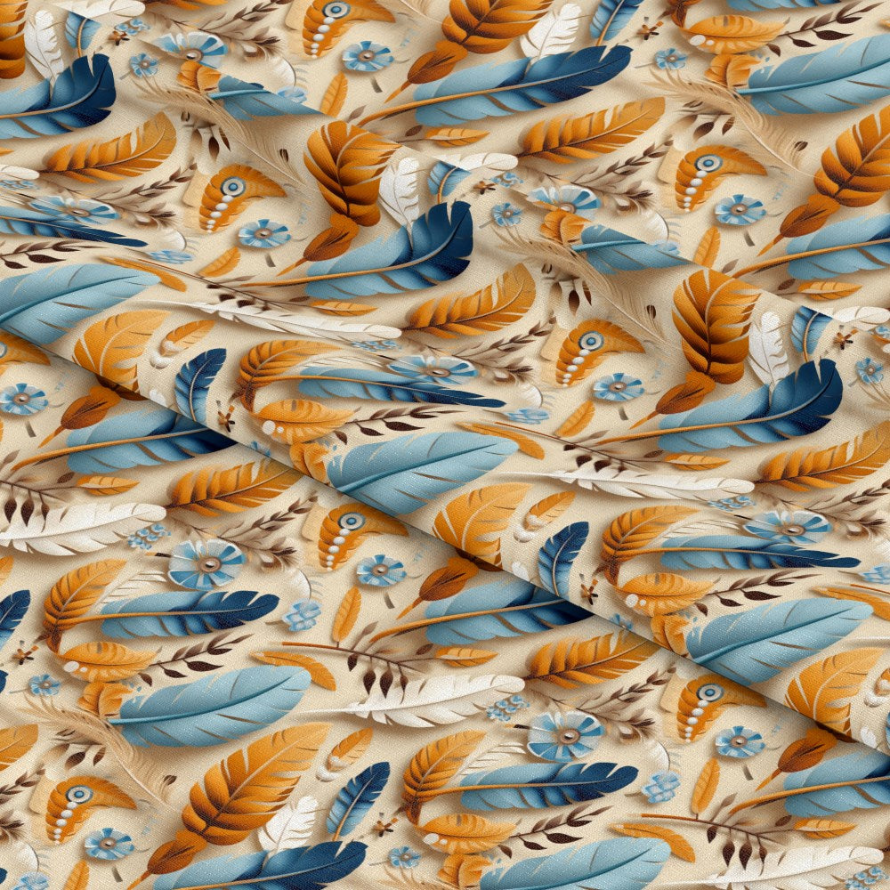 Aztec Feather Pattern 15 Quilting Cotton Fabric