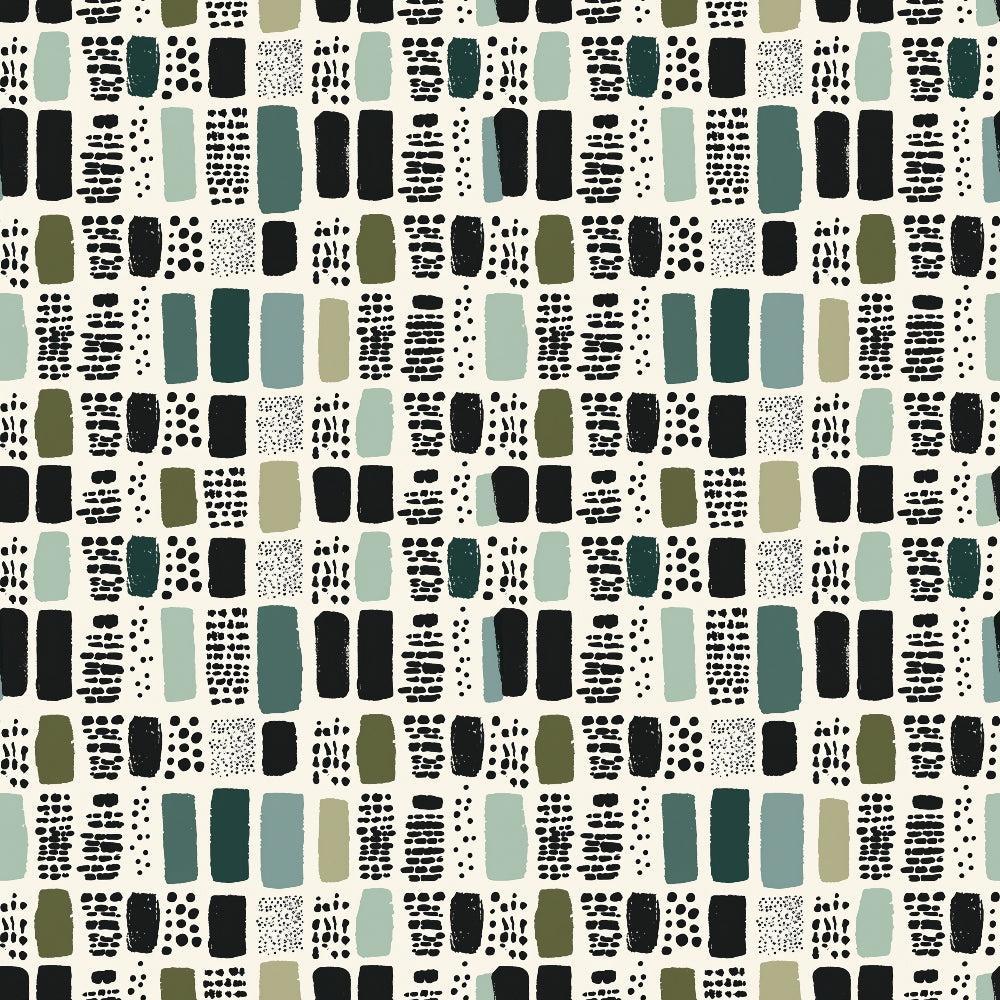 Sage Green Boho Pattern 7 Quilting Cotton Fabric