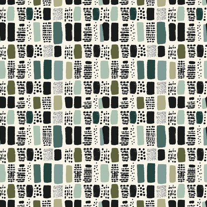 Sage Green Boho Pattern 7 Quilting Cotton Fabric
