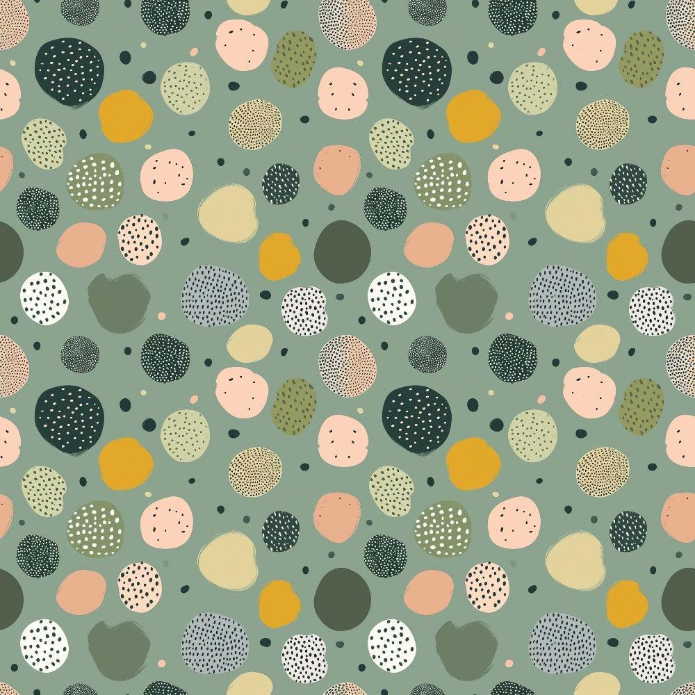 Sage Green Boho Pattern 9 Quilting Cotton Fabric