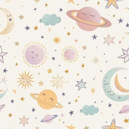 Pastel Baby Pattern 3 Quilting Cotton Fabric