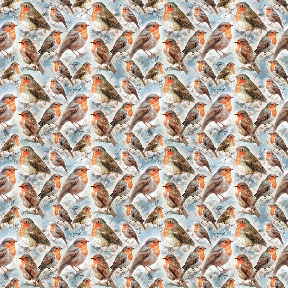 Robin's Winter Mailbox Pattern 8 Quilting Cotton Fabric