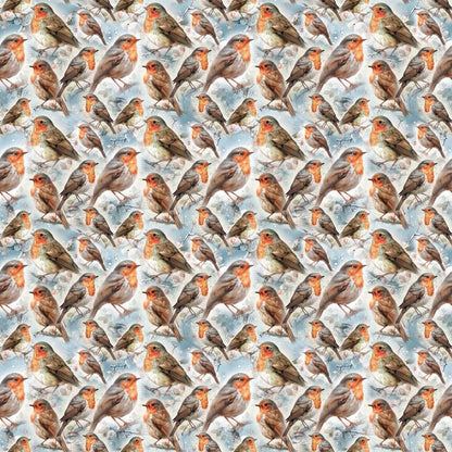 Robin's Winter Mailbox Pattern 8 Quilting Cotton Fabric