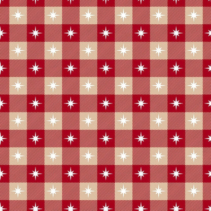 Country Christmas Pattern 18 Quilting Cotton Fabric