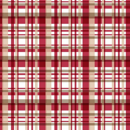 Country Christmas Pattern 19 Quilting Cotton Fabric