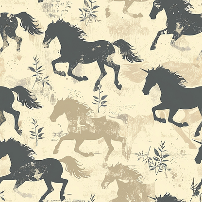 Horse Parade Pattern 5 Quilting Cotton Fabric