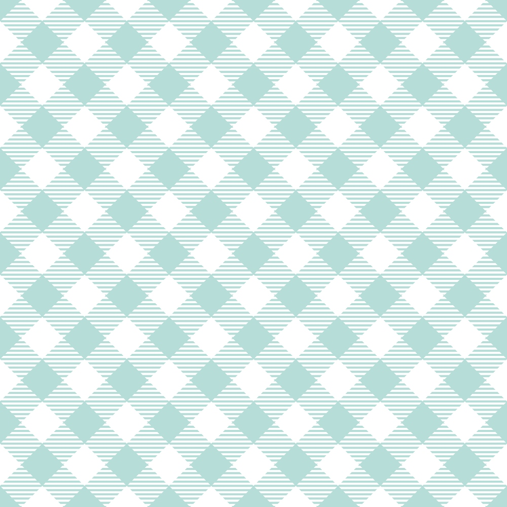 Mint Grey and White Plaid Pattern 11 Quilting Cotton Fabric