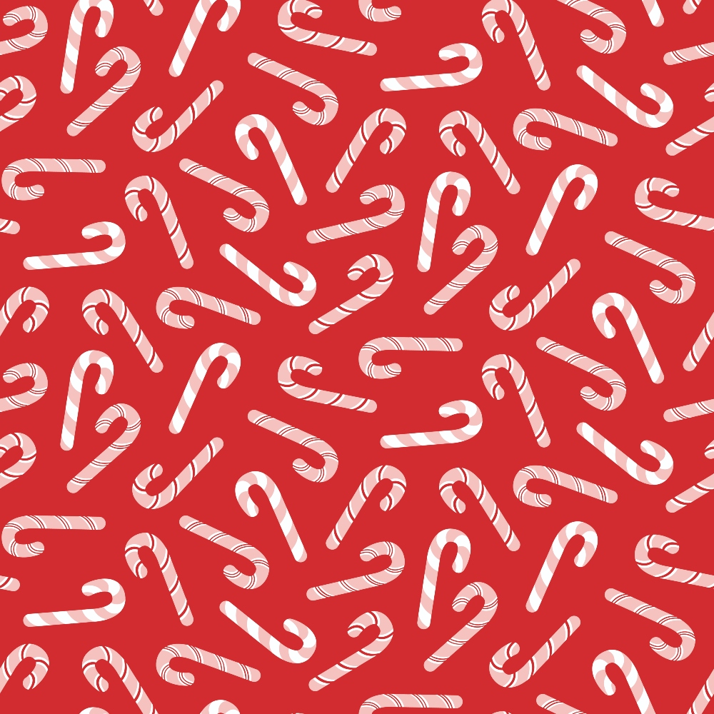 Christmas Treats Candy Pattern 2 Quilting Cotton Fabric
