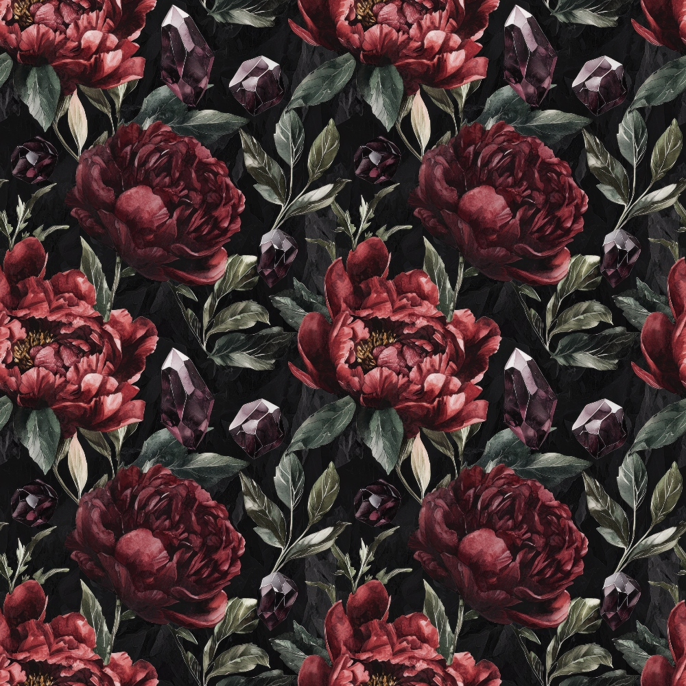 Burgundy in October Pattern 8 Quilting Cotton Fabric