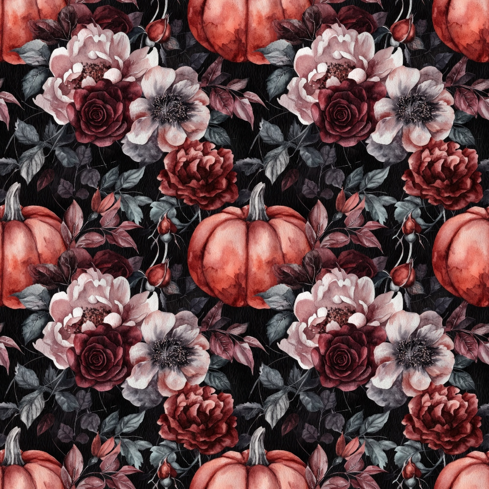 Burgundy in October Pattern 18 Quilting Cotton Fabric