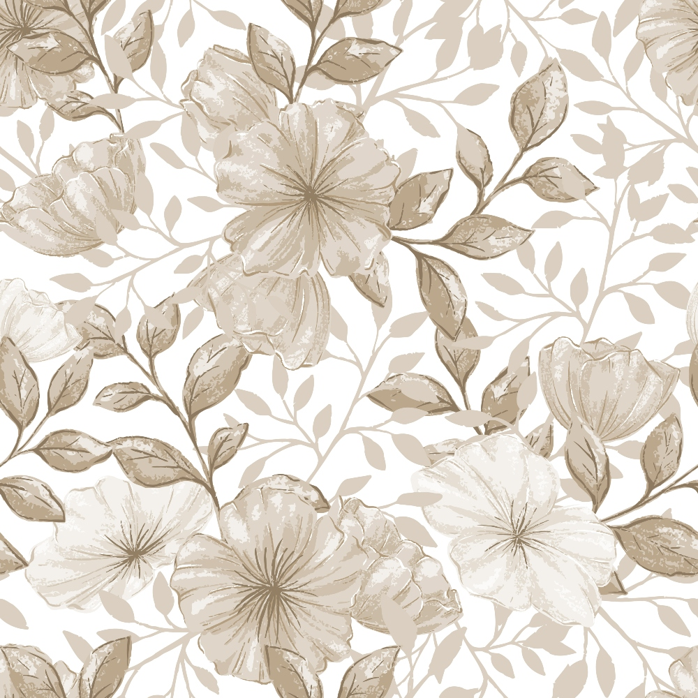 Country Flowers Pattern 11 Quilting Cotton Fabric