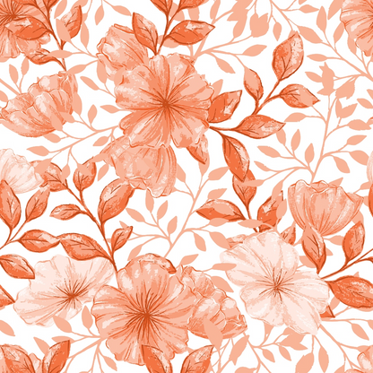 Country Flowers Pattern 18 Quilting Cotton Fabric