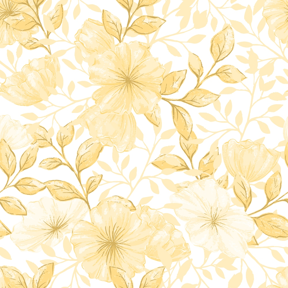 Country Flowers Pattern 21 Quilting Cotton Fabric