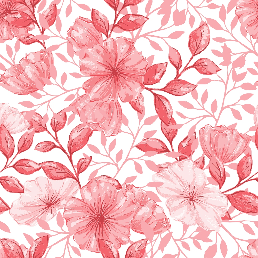 Country Flowers Pattern 28 Quilting Cotton Fabric