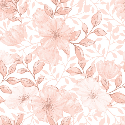 Country Flowers Pattern 31 Quilting Cotton Fabric