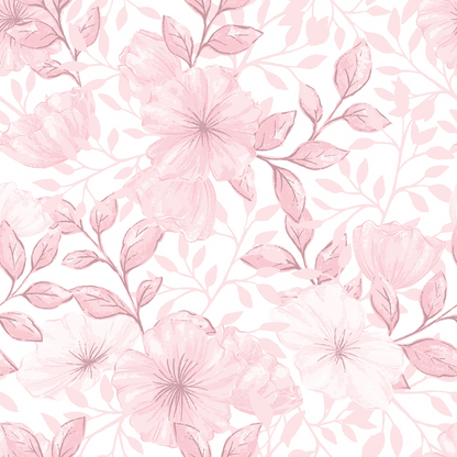 Country Flowers Pattern 32 Quilting Cotton Fabric