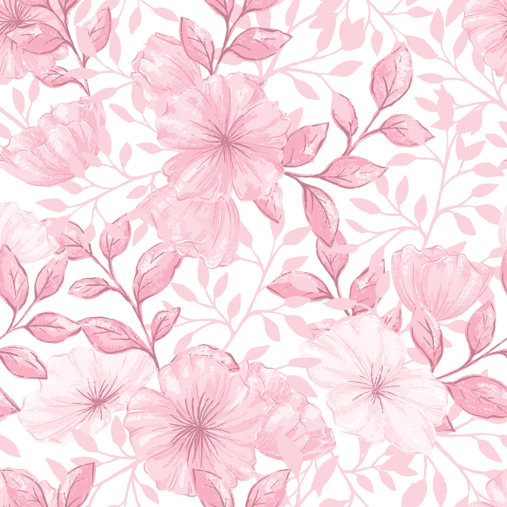 Country Flowers Pattern 33 Quilting Cotton Fabric