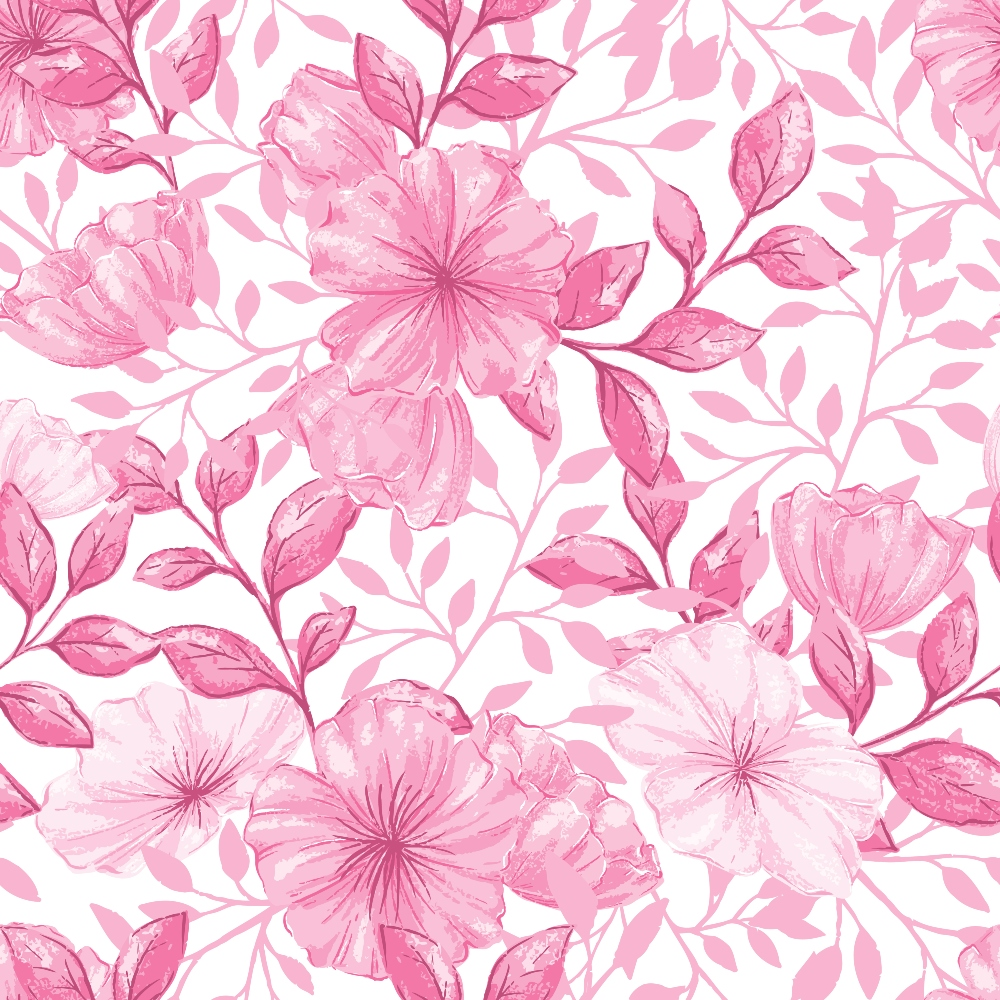 Country Flowers Pattern 35 Quilting Cotton Fabric