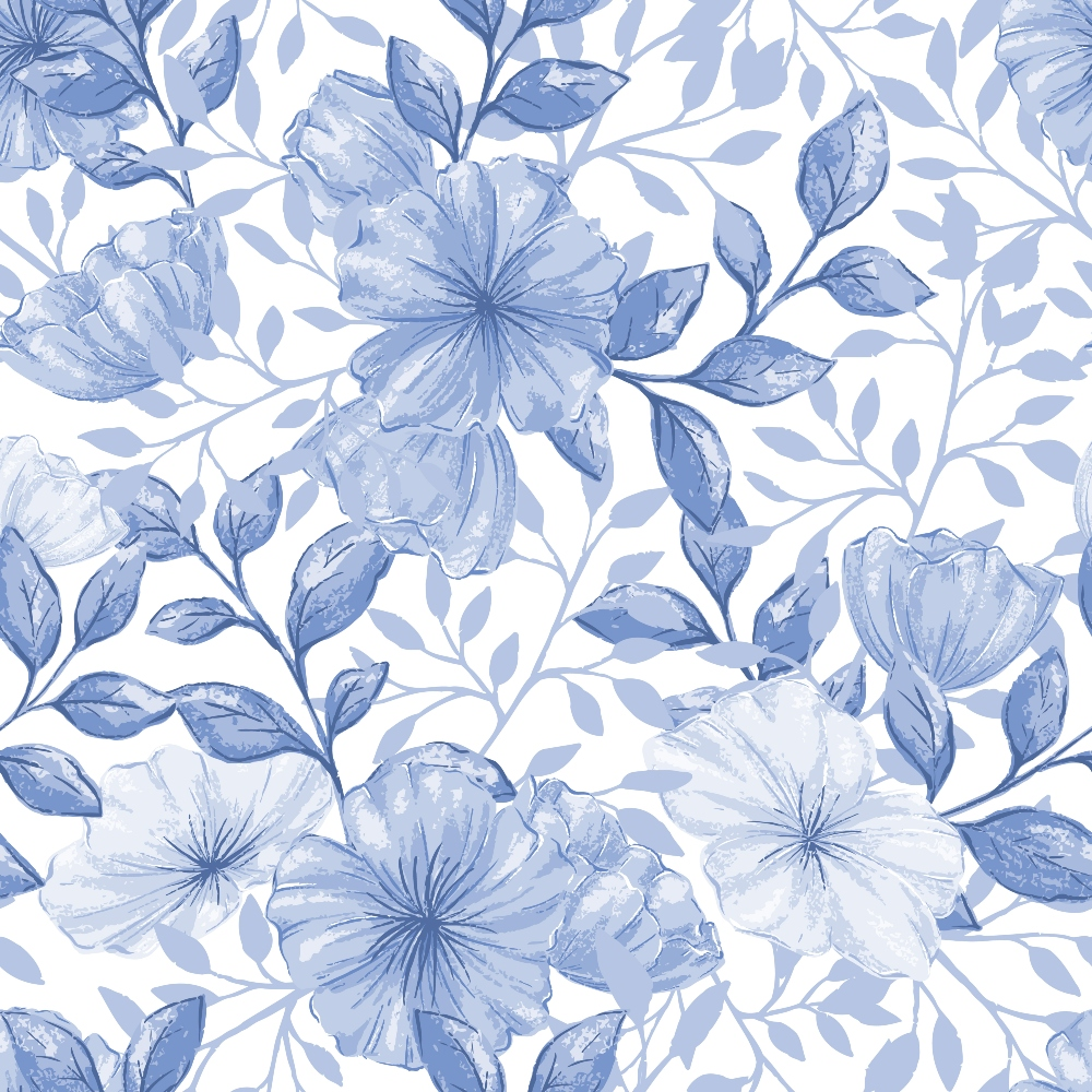 Country Flowers Pattern 51 Quilting Cotton Fabric