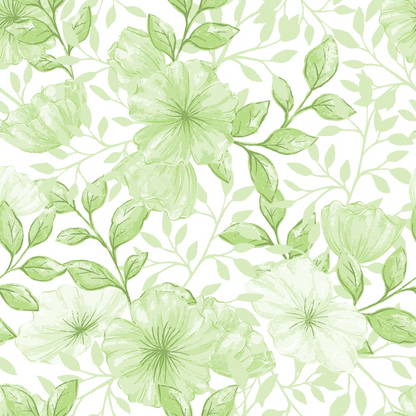 Country Flowers Pattern 76 Quilting Cotton Fabric