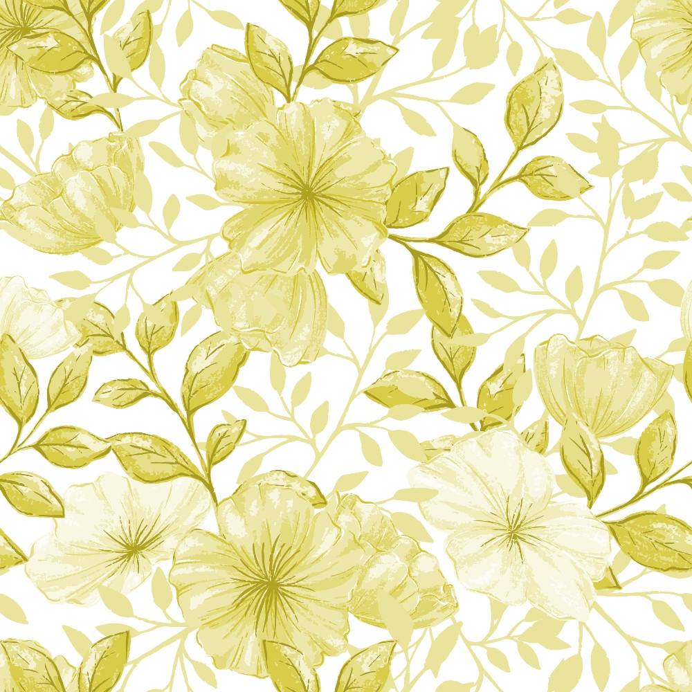 Country Flowers Pattern 86 Quilting Cotton Fabric