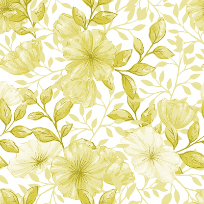 Country Flowers Pattern 86 Quilting Cotton Fabric