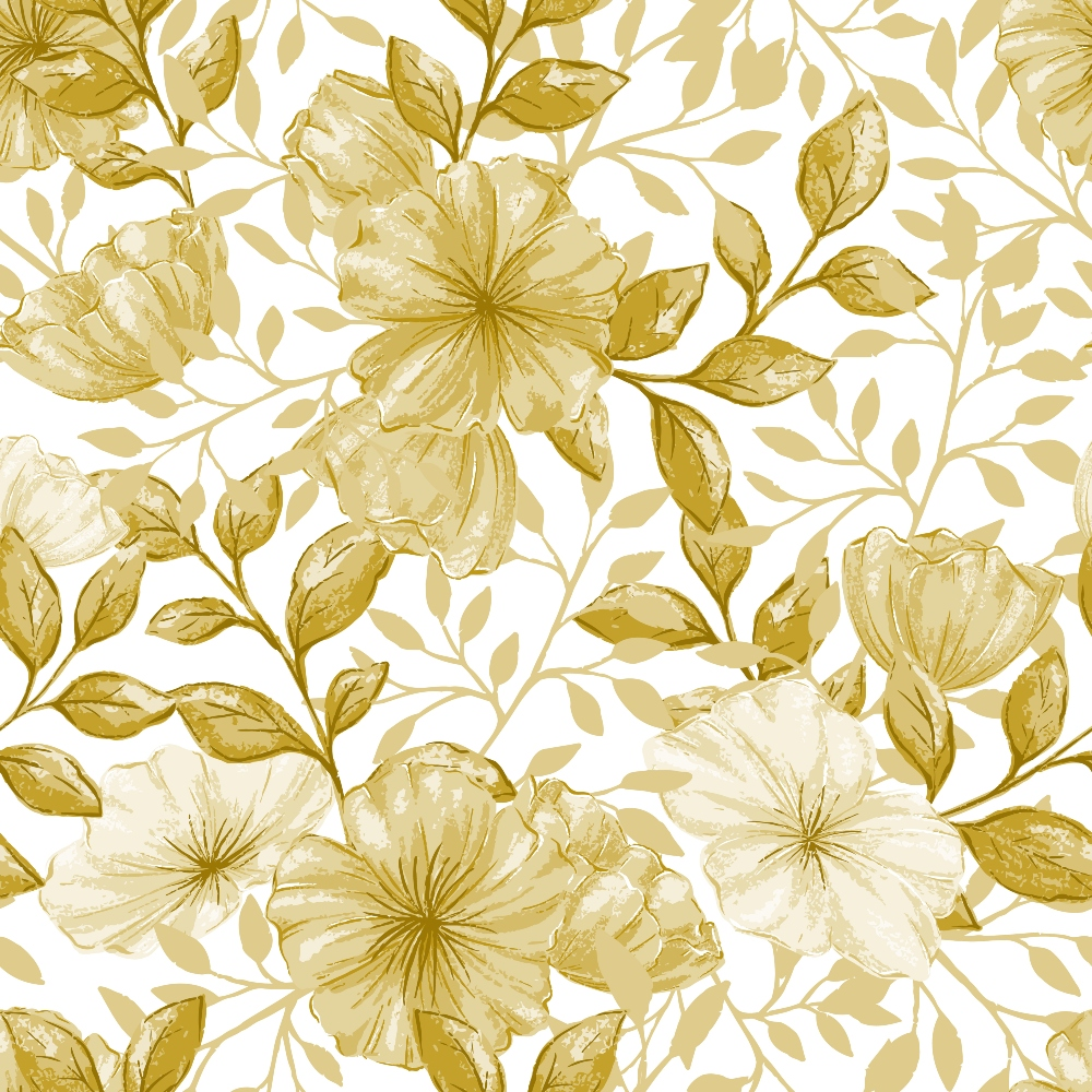 Country Flowers Pattern 89 Quilting Cotton Fabric