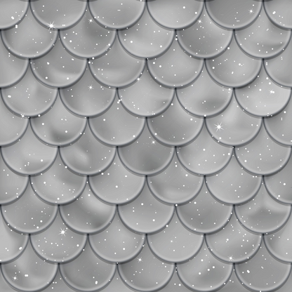 Mermaid Scales Pattern 1 Quilting Cotton Fabric