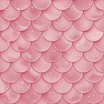 Mermaid Scales Pattern 25 Quilting Cotton Fabric
