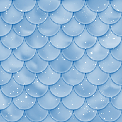 Mermaid Scales Pattern 61 Quilting Cotton Fabric