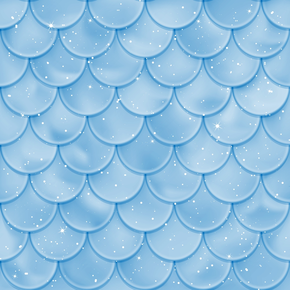 Mermaid Scales Pattern 62 Quilting Cotton Fabric