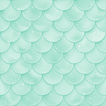 Mermaid Scales Pattern 72 Quilting Cotton Fabric
