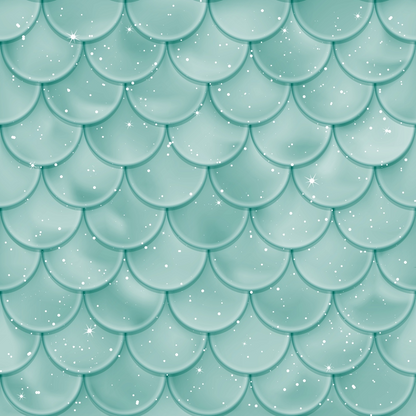 Mermaid Scales Pattern 74 Quilting Cotton Fabric