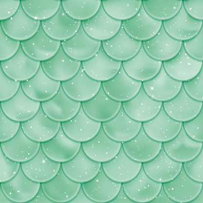Mermaid Scales Pattern 76 Quilting Cotton Fabric