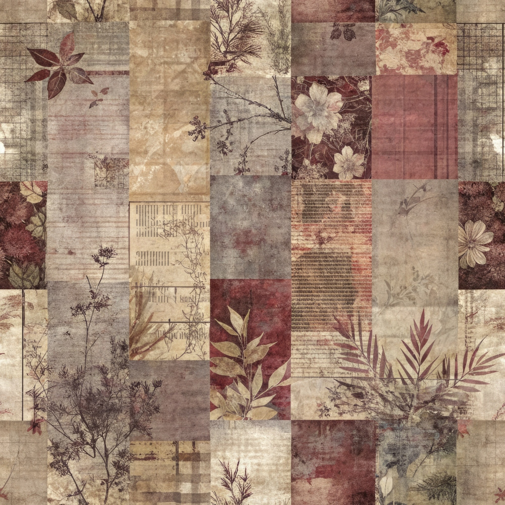 Patched Memories Pattern 2 Quilting Cotton Fabric