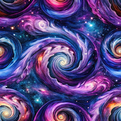 Cosmic Swirls Pattern 1 Quilting Cotton Fabric